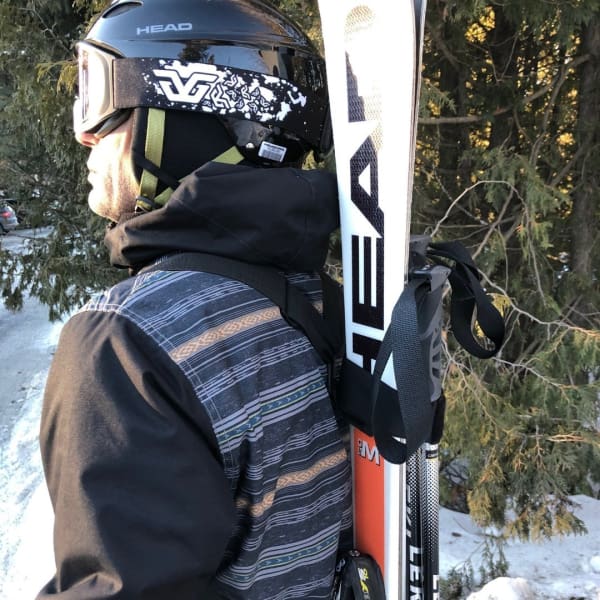 Porte-Skis dorsal - Adulte/Enfant - BackSki: Bas & Cadeau