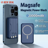 4 In 1 Macsafe Magnetic Power Bank 10000 Ou 20000 Mah