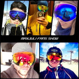 Masque de Ski Protection Uv - Anti-buée - Visière 