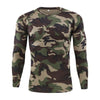 Quick-drying Men Camo T-shirts Breathable Long-sleeved