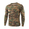 Quick-drying Men Camo T-shirts Breathable Long-sleeved