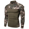 T-shirt Tactique Militaire Homme Manches Longues Camouflage