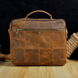 Briefcase Business Homme en Cuir Premium Look Vintage - 5