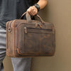Briefcase Mallette en Cuir Premium Vintage - Quaterman - 1