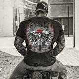 T-shirt Col Rond pour Homme avec Impression 3d Biker - 7