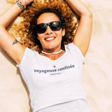 Voyageuse Confinée T-shirt pour Femme Bio 100% Coton - 3